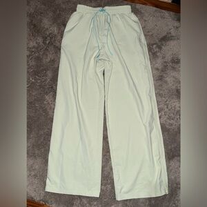 FP Movement by Free People Cream Pants with Blue Drawstring